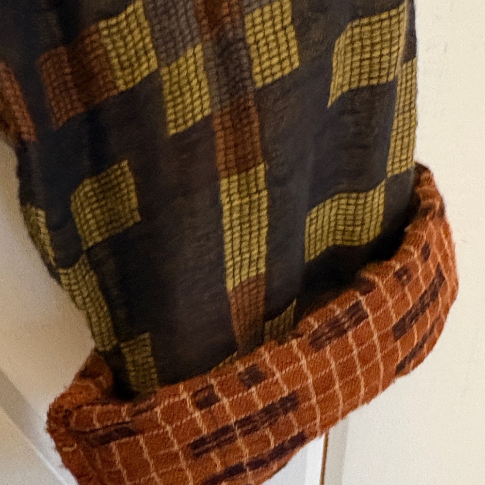 Ace and Jig Patterned Patchwork Wrap Jacket in Ol… - image 4